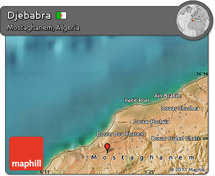 Satellite Map of Djebabra