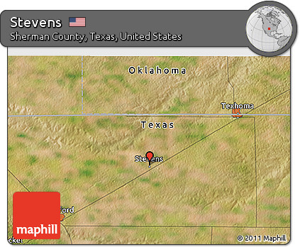 Satellite 3D Map of Stevens