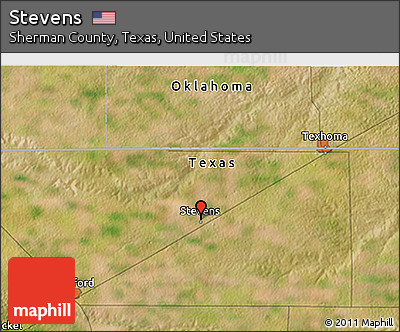 Satellite 3D Map of Stevens