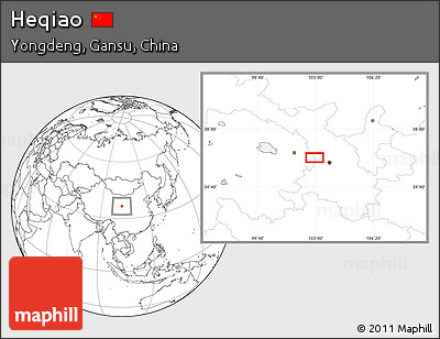 Blank Location Map of Heqiao