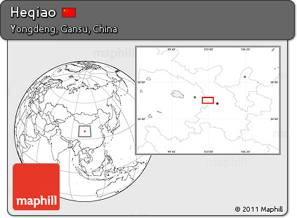 Blank Location Map of Heqiao