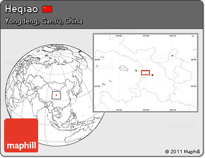 Blank Location Map of Heqiao