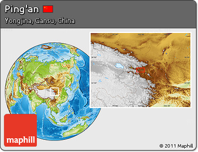 Physical Location Map of Ping'an