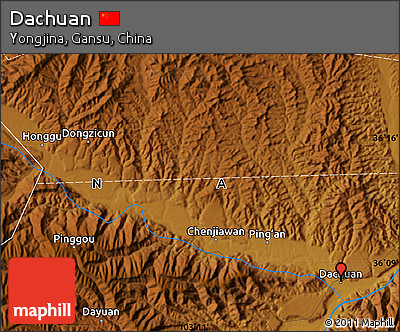 Physical Map of Dachuan