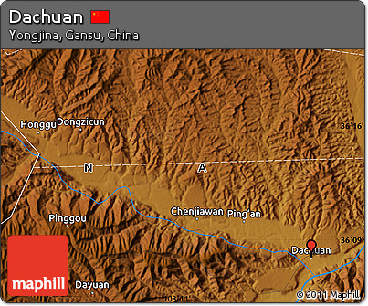 Physical Map of Dachuan