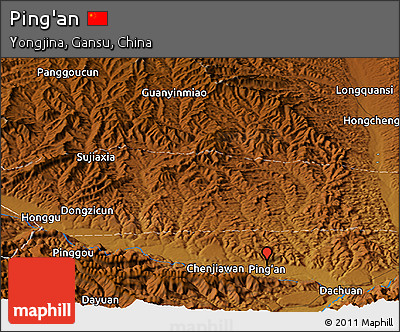 Physical Panoramic Map of Ping'an