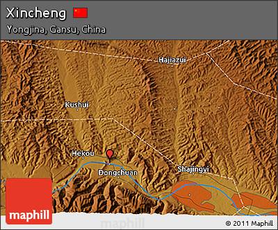 Physical 3D Map of Xincheng