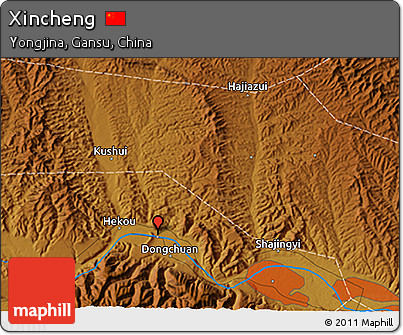 Physical 3D Map of Xincheng