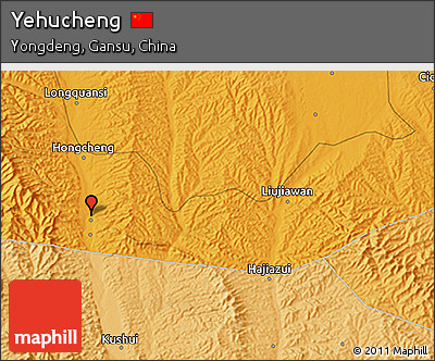 Political 3D Map of Yehucheng