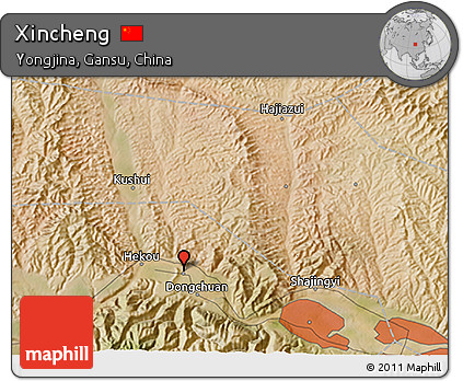 Satellite 3D Map of Xincheng