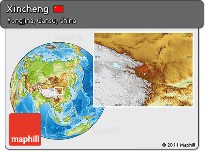 Physical Location Map of Xincheng