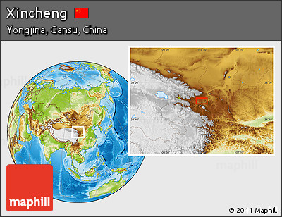 Physical Location Map of Xincheng