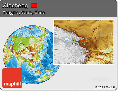 Physical Location Map of Xincheng