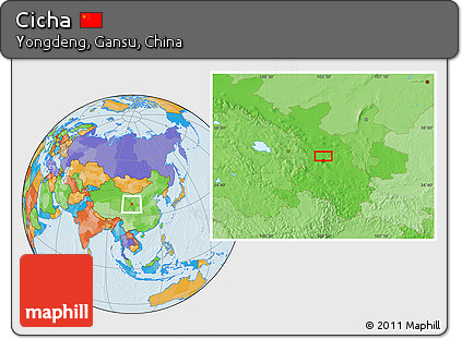 Political Location Map of Cicha