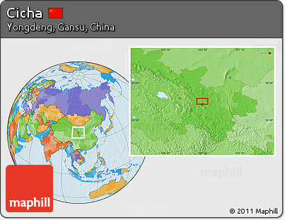 Political Location Map of Cicha