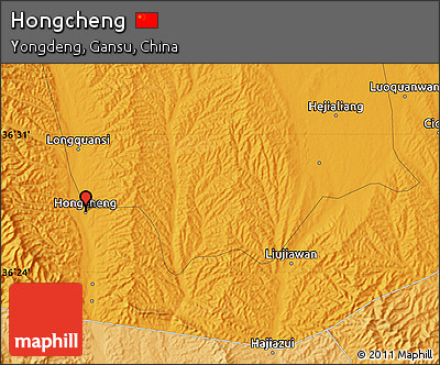 Political Map of Hongcheng