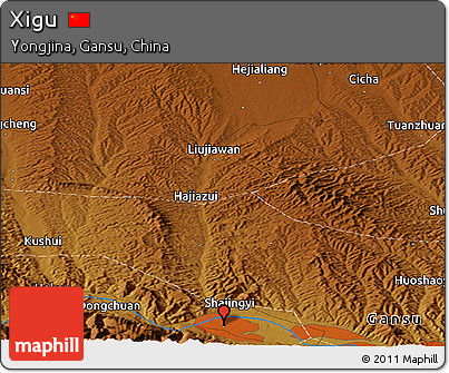Physical Panoramic Map of Xigu