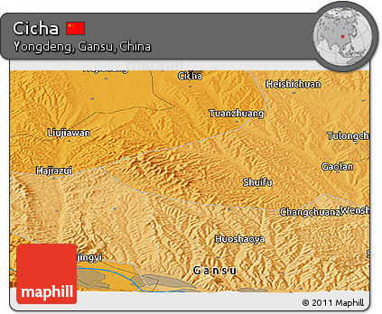Political Panoramic Map of Cicha