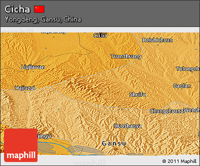 Political Panoramic Map of Cicha