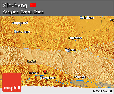 Political Panoramic Map of Xincheng