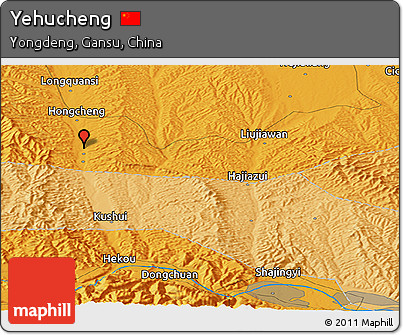 Political Panoramic Map of Yehucheng