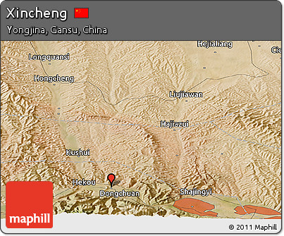 Satellite Panoramic Map of Xincheng