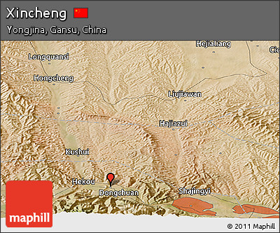Satellite Panoramic Map of Xincheng