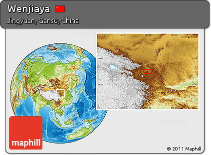 Physical Location Map of Wenjiaya