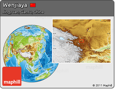 Physical Location Map of Wenjiaya