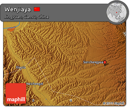 Physical Map of Wenjiaya