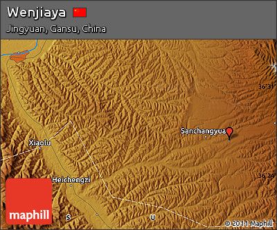 Physical Map of Wenjiaya