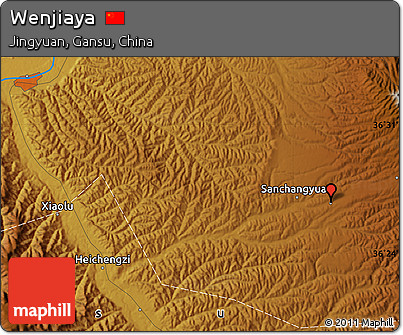 Physical Map of Wenjiaya