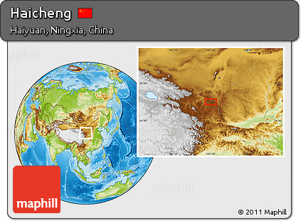 Physical Location Map of Haicheng
