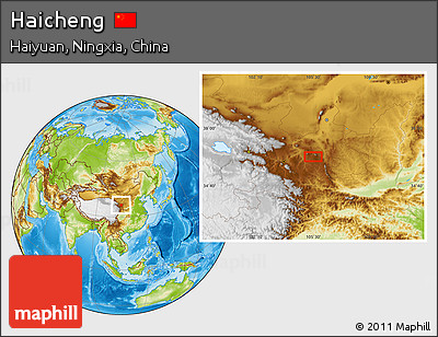 Physical Location Map of Haicheng