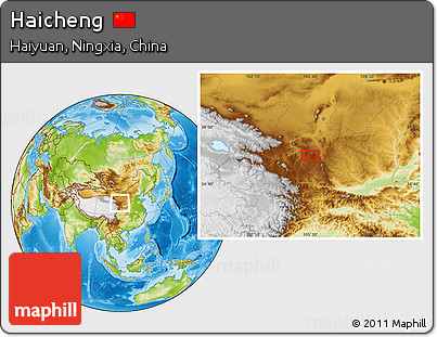 Physical Location Map of Haicheng