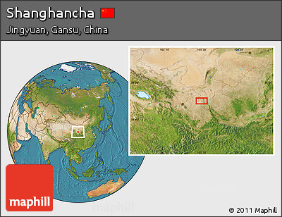 Satellite Location Map of Shanghancha