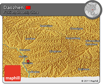 Physical Panoramic Map of Daozhen