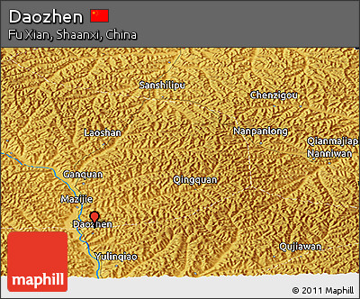 Physical Panoramic Map of Daozhen