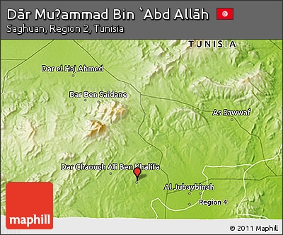 Physical 3D Map of Dār Muḩammad Bin `Abd Allāh