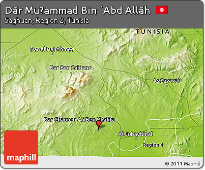 Physical 3D Map of Dār Muḩammad Bin `Abd Allāh