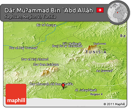 Physical Panoramic Map of Dār Muḩammad Bin `Abd Allāh