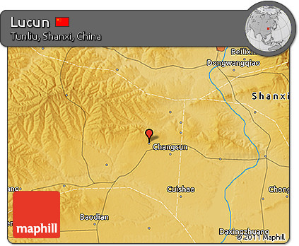 Physical 3D Map of Lucun