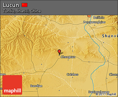 Physical 3D Map of Lucun