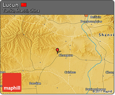 Physical 3D Map of Lucun