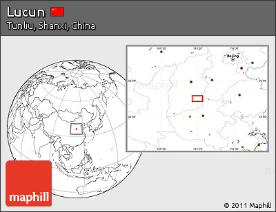 Blank Location Map of Lucun