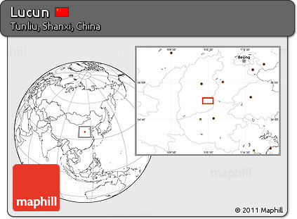 Blank Location Map of Lucun