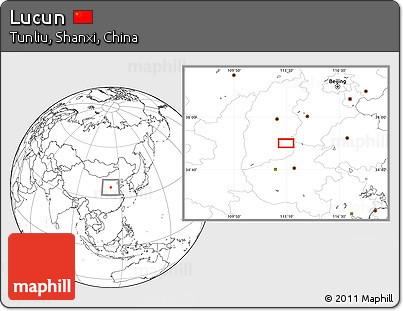 Blank Location Map of Lucun