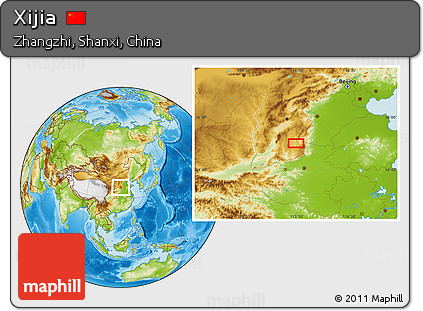 Physical Location Map of Xijia