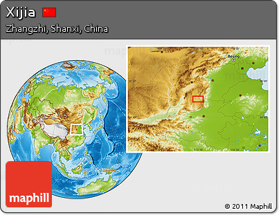 Physical Location Map of Xijia