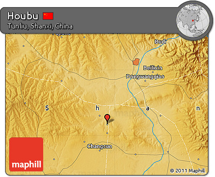 Physical Map of Houbu